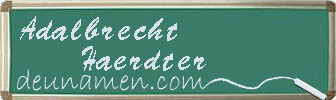 Adalbrecht Haerdter Visitenkarte